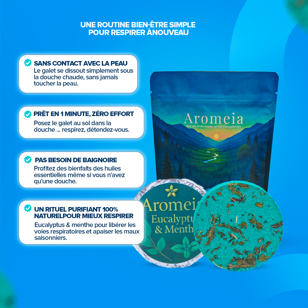 Bombe de douche | Pack PURIFIANT | 10 Bombes Eucalyptus & Menthe