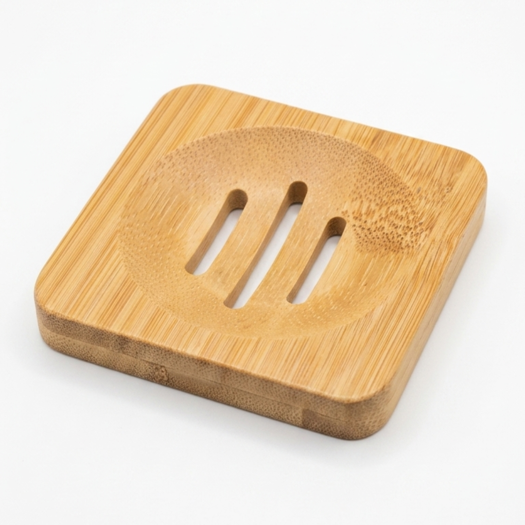 Support en bambou | Socle de diffusion pour bombes de douche Aromeia