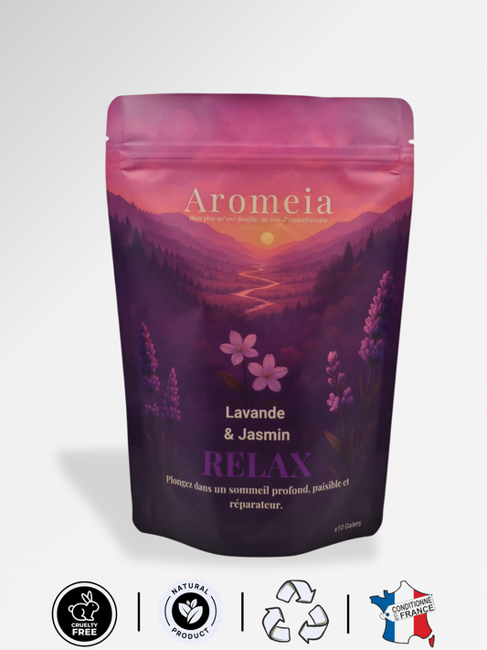 Bombe de douche | Coffret RELAX | 10 Bombes Lavande & Jasmin