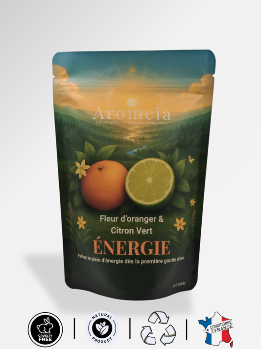 Bombe de douche | Coffret ÉNERGIE | 10 Bombes Fleur d’oranger & Citron Vert