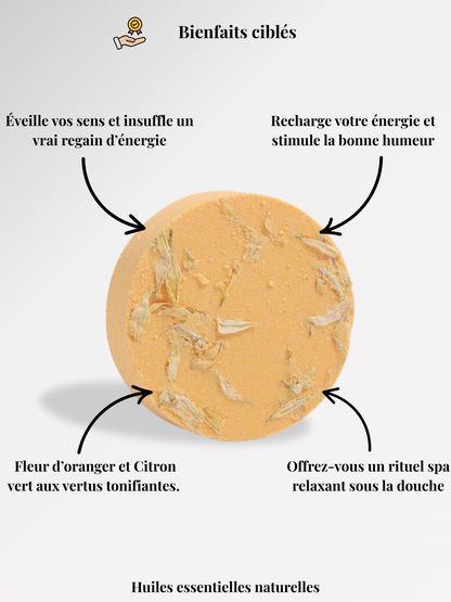 Bombe de douche | Coffret ÉNERGIE | 10 Bombes Fleur d’oranger & Citron Vert