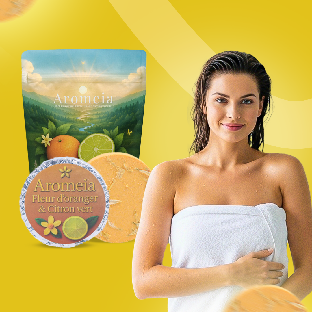 Bombe de douche | Pack ÉNERGIE | 10 Bombes Fleur d’oranger & Citron Vert