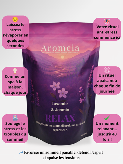 Bombe de douche | Coffret RELAX | 10 Bombes Lavande & Jasmin