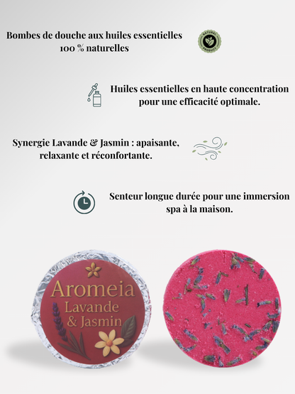 Bombe de douche | Pack RELAX | 10 Bombes Lavande & Jasmin