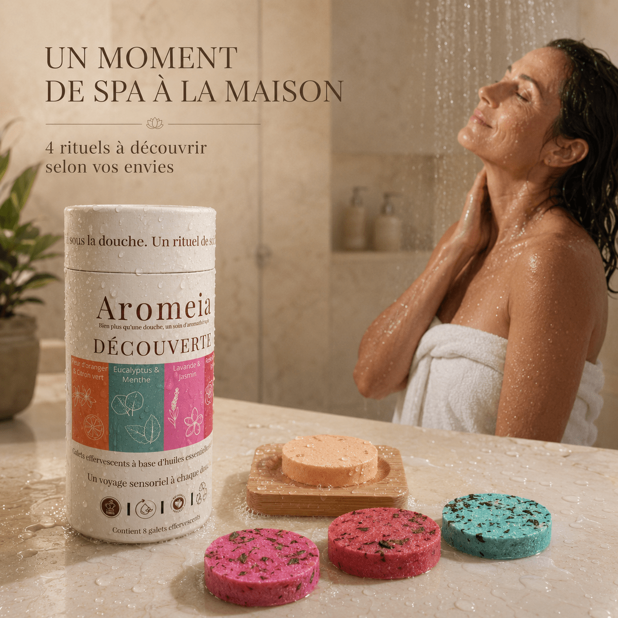 Bombes de douche | Composez votre rituel bien-être - Aromeia