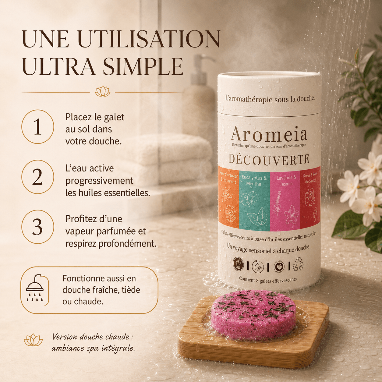 Bombes de douche | Composez votre rituel bien-être - Aromeia
