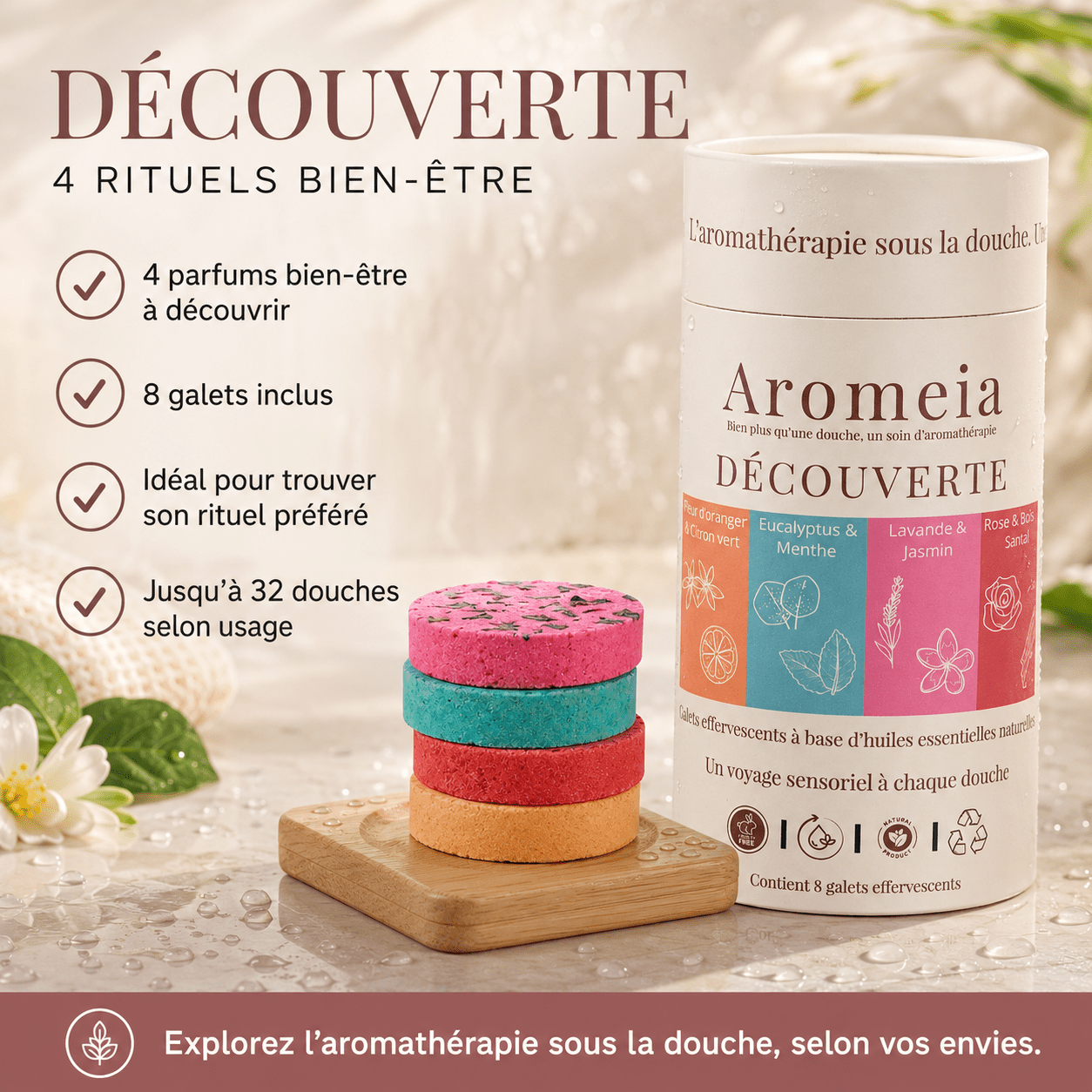 Coffret Découverte | 8 bombes de douche - Aromeia