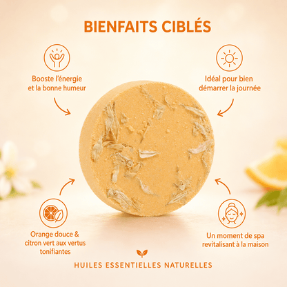 Coffret Énergie | 10 Bombes de douche Fleur d'oranger & Citron Vert - Aromeia