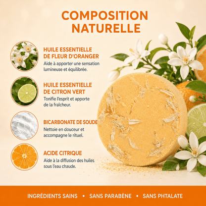 Coffret Énergie | 10 Bombes de douche Fleur d'oranger & Citron Vert - Aromeia