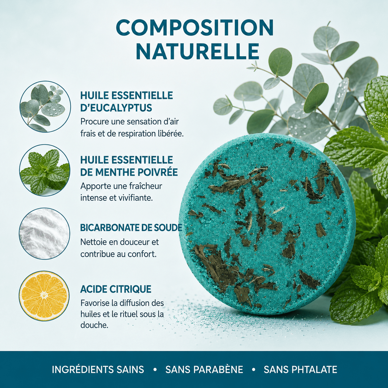 Coffret Purifiant | 10 Bombes de douche Eucalyptus & Menthe - Aromeia