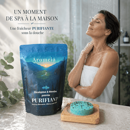 Coffret Purifiant | 10 Bombes de douche Eucalyptus & Menthe - Aromeia
