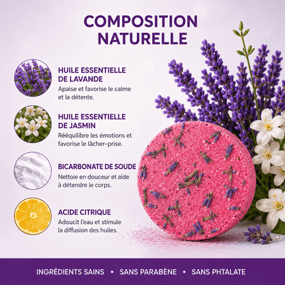 Coffret Relax | 10 Bombes de douche Lavande & Jasmin - Aromeia
