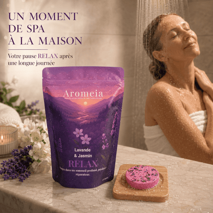 Coffret Relax | 10 Bombes de douche Lavande & Jasmin - Aromeia